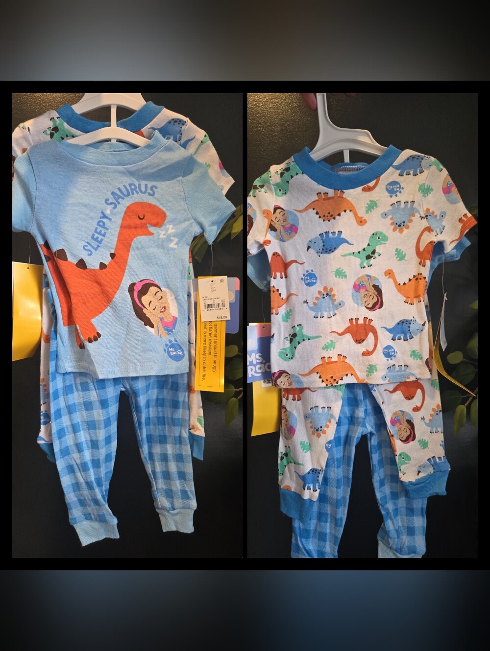 Ms Rachel Pajamas 2 Sets NWT 12 Months